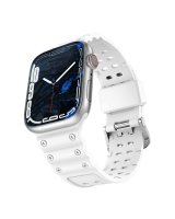  Hurtel Strap Triple Protection Apple Watch Ultra, SE, 9, 8, 7, 6, 5, 4, 3, 2, 1 (49, 45, 44, 42 mm) band bracelet white 