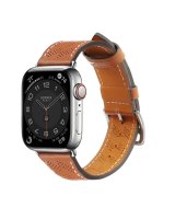  Hurtel Strap Leather leather strap Apple Watch SE, 9, 8, 7, 6, 5, 4, 3, 2, 1 (41, 40, 38 mm) band bracelet brown 