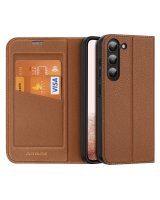  Dux Ducis Dux Ducis Skin X2 case Samsung Galaxy S23+ flip case wallet stand brown 