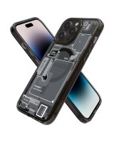  Spigen Spigen Ultra Hybrid Mag Case with MagSafe for iPhone 14 Pro Max - Dark Gray (Zero One Pattern) 