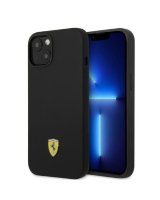  Ferrari Ferrari FEHMSIP14MBK iPhone 14 Plus 6.7'' black/black hardcase Silicone Metal Logo Magsafe 