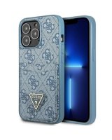  Guess Guess 4G Triangle Logo Cardslot Case for iPhone 13 Pro / 13 - Blue 