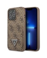  Guess Guess 4G Triangle Logo Cardslot Case for iPhone 13 Pro / 13 - Brown 