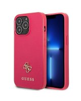  Guess Guess Saffiano 4G Small Metal Logo case for iPhone 13 Pro / 13 - pink 