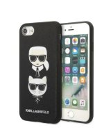  Karl Lagerfeld Karl Lagerfeld KLHCI8SAKICKCBK iPhone 7/8 / SE 2020 / SE 2022 black/black hardcase Saffiano Karl&Choupette Head 