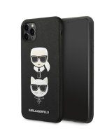  Karl Lagerfeld Karl Lagerfeld Saffiano Karl&Choupette Head case for iPhone 11 Pro Max - black 