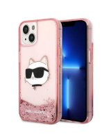  Karl Lagerfeld Karl Lagerfeld Glitter Choupette Head case for iPhone 14 Plus - pink 