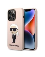  Karl Lagerfeld Karl Lagerfeld Silicone Ikonik MagSafe case for iPhone 14 Pro Max - pink 