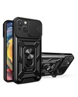  Hurtel - Hybrid Armor Camshield case for Huawei nova Y90 armored case with camera cover black 