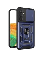  Hurtel - Hybrid Armor Camshield case for Samsung Galaxy A14 armored case with camera cover blue 