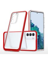  Hurtel Clear 3in1 case for Samsung Galaxy S23+ silicone cover with frame red 