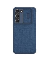  Nillkin Nillkin Qin Cloth Pro Case Case for Samsung Galaxy S23+ Cover with Flip Camera Protector Blue 