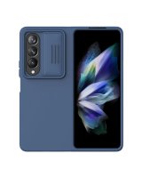  Nillkin Nillkin CamShield Silky Silicone Case for Samsung Galaxy Z Fold 4 Silicone Cover with Camera Protector Blue 