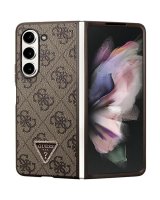  Guess Guess Leather 4G Triangle Strass case for Samsung Galaxy Z Fold 5 - brown 