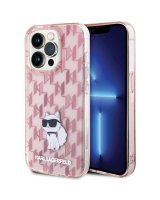  Karl Lagerfeld Karl Lagerfeld Monogram Choupette case for iPhone 15 Pro Max - pink 