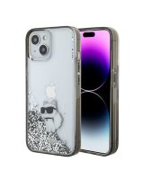  Karl Lagerfeld Karl Lagerfeld Liquid Glitter Choupette case for iPhone 15 - transparent 