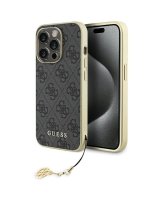  Guess Guess GUHCP15LGF4GGR iPhone 15 Pro 6.1'' gray/gray hardcase 4G Charms Collection 