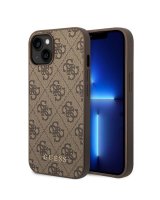  Guess Guess GUHCP15MG4GFBR iPhone 15 Plus 6.7'' brown/brown hard case 4G Metal Gold Logo 