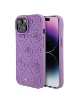  Guess Guess GUHCP15SP4EPMU iPhone 15 6.1'' purple/light purple hardcase Leather 4G Stamped 