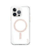  UNIQ Uniq Coehl Glace Magnetic Charging case for iPhone 15 Pro - pink and gold 