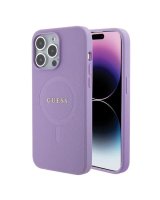  Guess Guess Saffiano MagSafe case for iPhone 15 Pro - purple 