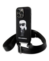  Karl Lagerfeld Karl Lagerfeld KLHCP15XSCBSKNK iPhone 15 Pro Max 6.7'' hardcase black/black Crossbody Silicone Ikonik 