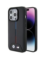  BMW BMW Quilted Tricolor case for iPhone 15 Pro Max - black 