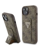  Guess Guess Grip Stand 4G Triangle Strass case for iPhone 15 - brown 