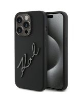  Karl Lagerfeld Karl Lagerfeld Silicone Karl Script case for iPhone 15 Pro - black 