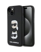  Karl Lagerfeld Karl Lagerfeld Silicone Karl&Choupette Head case for iPhone 15 Plus / 14 Plus - black 