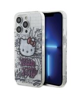  Hello Kitty Hello Kitty IML Kitty On Bricks Graffiti case for iPhone 15 Pro Max - white 