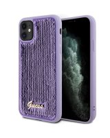  Guess Guess Sequin Script Metal case for iPhone 11 / Xr - purple 