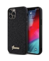  Guess Guess Disco Metal Script case for iPhone 12/12 Pro - black 