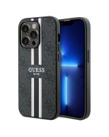  Guess Guess 4G Printed Stripes MagSafe case for iPhone 15 Pro - black 