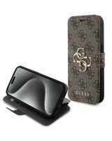  Guess Guess 4G Metal Logo case for iPhone 15 Pro Max - brown 