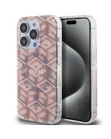  Guess Guess IML GCube MagSafe case for iPhone 15 Pro - pink 