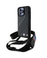  BMW BMW M Edition Carbon Stripe & Strap case for iPhone 15 Pro - black 