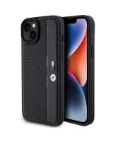  BMW BMW Perforated Tricolor Line case for iPhone 15 Plus / 14 Plus - black 