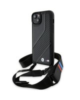  BMW BMW M Edition Carbon Stripe & Strap case for iPhone 15 / 14 / 13 - black 