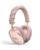  Guess Guess GCube Metallic Script Logo Bluetooth on-ear headphones - pink 