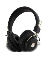  Hello Kitty Hello Kitty Metal Logo Bluetooth on-ear headphones - black 