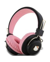  Hello Kitty Hello Kitty Metal Logo Bluetooth on-ear headphones - pink 