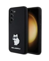  Karl Lagerfeld Karl Lagerfeld Silicone Choupette Metal Pin case for Samsung Galaxy S23 - black 