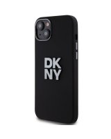  DKNY DKNY Liquid Silicone Metal Logo case for iPhone 15 Plus / 14 Plus - black 