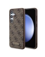  Guess Samsung Galaxy A35 4G Metal Gold Logo case Brown 