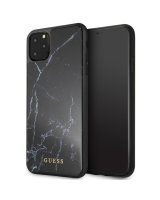  Guess Guess GUHCN65HYMABK iPhone 11 Pro Max czarny/black Marble Glass 