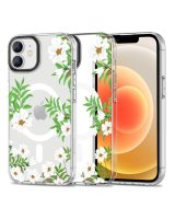  Tech-Protect Tech-Protect MagMood MagSafe case for iPhone 12 / 12 Pro - daisies with leaves 