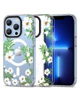  Tech-Protect Tech-Protect MagMood MagSafe case for iPhone 13 Pro - daisies with leaves 