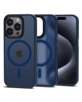  Tech-Protect Tech-Protect MagMat MagSafe case for iPhone 15 Pro - navy blue matte 