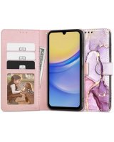  Tech-Protect Tech-Protect Wallet case for Samsung Galaxy A15 4G / 5G - pink marble 